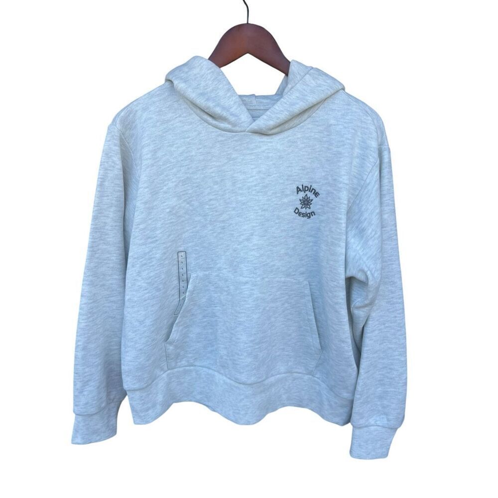 Alpine design women’s Large cream heather hike hoodie pull over SOFT new